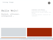 Tablet Screenshot of livinglingo.de